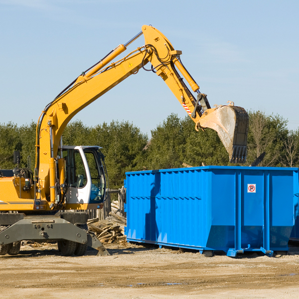 what are the rental fees for a residential dumpster in Concord TX